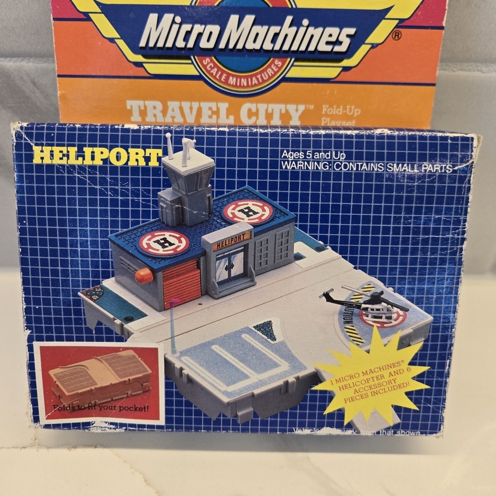 Micro Machine Travel City Fold Up Playsets by Galoob‎ from 1989
